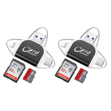 Load image into Gallery viewer, Multi-Port 4 i 1 Universal SD TF-kortleser