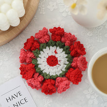 Load image into Gallery viewer, Hand Knit Crochet Suzuran Flower Coaster
