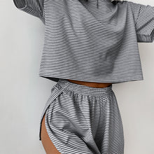 Load image into Gallery viewer, Two-Piece Set Women's Striped Pyjama Set