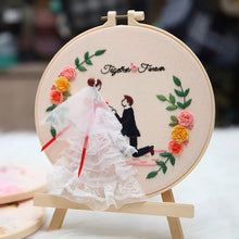 Load image into Gallery viewer, Handmade DIY Embroidery Love Friendship Wall Art