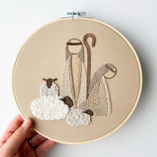 Load image into Gallery viewer, Nativity Scene Embroidery Kit