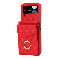 Load image into Gallery viewer, Embossed Leather Wallet Case for Samsung Galaxy Z Flip4 Flip3