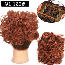Load image into Gallery viewer, Short Messy Curly Dish Hair Bun Extension
