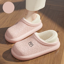 Load image into Gallery viewer, Autumn And Winter Embossed Little Bear Home Waterproof Cotton Slippers