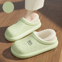 Load image into Gallery viewer, Autumn And Winter Embossed Little Bear Home Waterproof Cotton Slippers