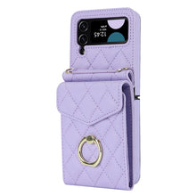 Load image into Gallery viewer, Embossed Leather Wallet Case for Samsung Galaxy Z Flip4 Flip3