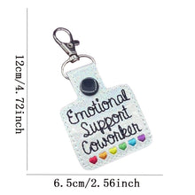 Load image into Gallery viewer, Emotional Support Coworker Keychain