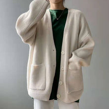 Load image into Gallery viewer, Slouchy Knitted Cardigan With Pockets