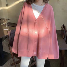 Load image into Gallery viewer, Slouchy Knitted Cardigan With Pockets