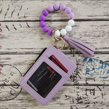 Load image into Gallery viewer, Stylish Card Holder With Silicone Bead Bracelet