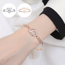 Load image into Gallery viewer, Forever Linked Together Heart to Heart Bracelet