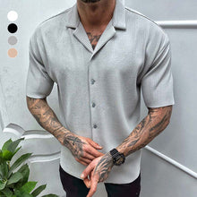 Load image into Gallery viewer, Men's Short Sleeve Cardigan Shirt