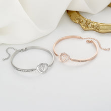 Load image into Gallery viewer, Forever Linked Together Heart to Heart Bracelet