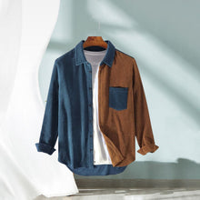 Load image into Gallery viewer, Men's Corduroy Long Sleeve Casual Shirt