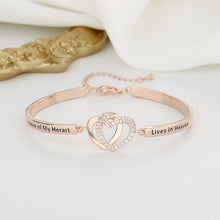 Load image into Gallery viewer, Forever Linked Together Heart to Heart Bracelet
