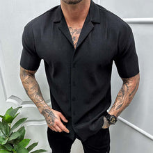 Load image into Gallery viewer, Men's Short Sleeve Cardigan Shirt