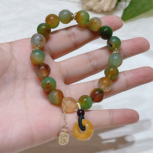 Load image into Gallery viewer, Natural Colorful Agate Bracelet