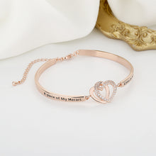 Load image into Gallery viewer, Forever Linked Together Heart to Heart Bracelet