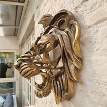 Load image into Gallery viewer, Lion Head Wall Mounted Art