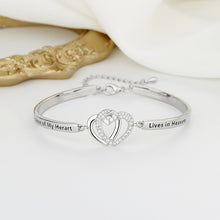 Load image into Gallery viewer, Forever Linked Together Heart to Heart Bracelet