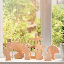 Load image into Gallery viewer, Easter Scene Wooden Decoration