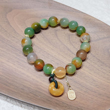 Load image into Gallery viewer, Natural Colorful Agate Bracelet