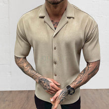 Load image into Gallery viewer, Men's Short Sleeve Cardigan Shirt