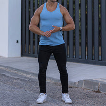 Load image into Gallery viewer, Men's Stripe Solid Color Sports Vest