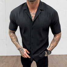 Load image into Gallery viewer, Men's Short Sleeve Cardigan Shirt