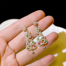 Load image into Gallery viewer, Shiny Christmas Tree Earrings