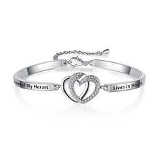 Load image into Gallery viewer, Forever Linked Together Heart to Heart Bracelet