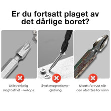 Load image into Gallery viewer, D1 Sklisikre Og Støtsikker Bits Med Kryssskrutrekkerbits