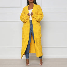 Load image into Gallery viewer, Long Twist Sweater Jacket