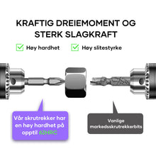 Load image into Gallery viewer, D1 Sklisikre Og Støtsikker Bits Med Kryssskrutrekkerbits