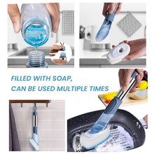 Load image into Gallery viewer, 4-in-1 Soap Dispensing Dish Brush Set