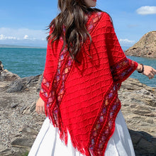 Load image into Gallery viewer, Women's Retro Pullover Tassel Shawl