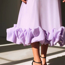 Load image into Gallery viewer, Three-dimensional Floral Suspender Dress