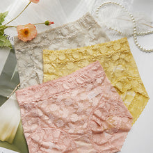 Load image into Gallery viewer, French Ice Silk Lace Belly Panties
