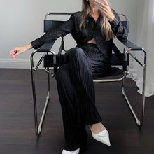 Load image into Gallery viewer, Women's Elegant Pleated Two-Piece Set