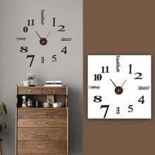 Load image into Gallery viewer, Moderne DIY stansefri veggklokke