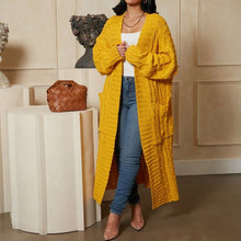 Load image into Gallery viewer, Long Twist Sweater Jacket