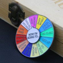 Load image into Gallery viewer, Rotating Wheel Brooch