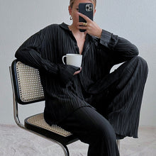 Load image into Gallery viewer, Women's Elegant Pleated Two-Piece Set
