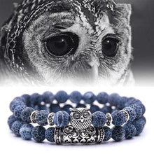 Load image into Gallery viewer, Ugle armbånd i naturstein