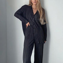 Load image into Gallery viewer, Women's Elegant Pleated Two-Piece Set