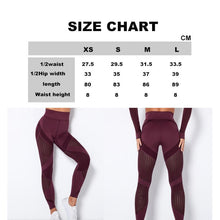 Load image into Gallery viewer, Seamless Knitted Striped Yoga Pants