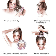 Load image into Gallery viewer, Heatless Hair Curling Double Scrunchie