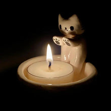 Load image into Gallery viewer, Lysestake med katt