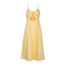 Load image into Gallery viewer, Strap Knitted Front Cutout Button Dress