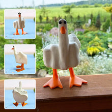 Load image into Gallery viewer, Pre-Sale>>Middle Finger Duck Resin Ornament
